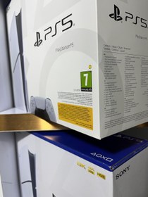 تصویر کنسول بازی سونی PS5 اسلیم استاندارد ا Sony PlayStation 5 Slim Drive+یک دسته سفید اضافه(فروش ویژه- ارسال همان روز کاری) 