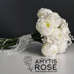تصویر دسته گل عروس مدل 602# پیونی 