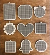 تصویر طرح وکتور قاب چوبی شماره دوزی 