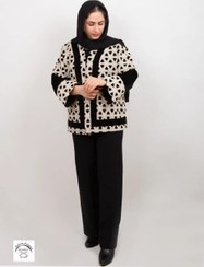 تصویر کت مجلسی جنس مخمل سوزندوزی اعلا فری سایز 42 طرح غنچه 