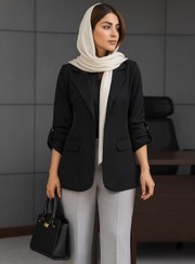 تصویر مانتو کتی آستین گت دار - 44 