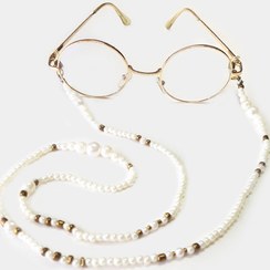 تصویر بند عینک سفید و مروارید مدل Pearl 