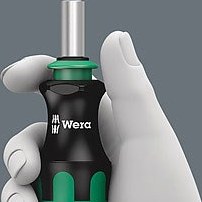 تصویر پیچ‌گوشتی تلسکوپی با سری قابل تعویض مدل Wera Kraftform Kompakt 28 SB برند ورا 