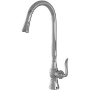 تصویر شیر ظرفشویی کسری مدل هما شاوری و شلنگدار رنگ طلایی 