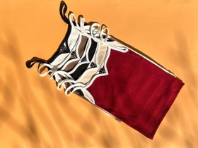 تصویر کراپ تاپ یقه دلبری 