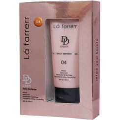 تصویر DD کرم با SPF30 لافارر 04 نچرال بژ ضد آفتاب صورت مدل DD مناسب برای انواع پوست SPF 04 حجم 33 میلی لیتر برند لافارر نچرال بژ