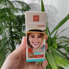 تصویر ضد آفتاب رنگی مای SPF50 حجم ۵۰ میلی لیتر فلوئید 