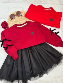 تصویر ست یلدایی کراپ دامن - سایز 