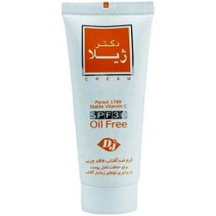 تصویر کرم ضد آفتاب دکتر ژیلا فاقد چربی بی رنگ SPF30 Doctor jila sunscreen oil free SPF30 cream 30 gr