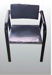 تصویر صندلی انتظار مدل MP Star - چرم / از سفید تا مشکی MP Star model waiting chair