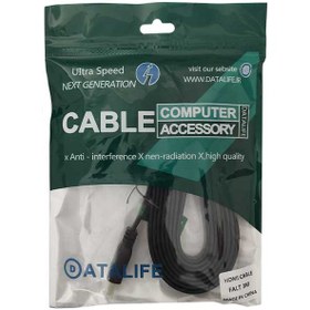 تصویر کابل DataLife Flat HDMI 3m ا DataLife Flat 3m HDMI Cable DataLife Flat 3m HDMI Cable