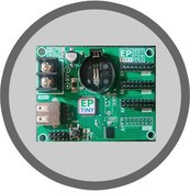 تصویر برد کنترل تابلو روان 3 ردیف طیف دار EP3-TINY EP3-TINY