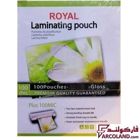 تصویر طلق پرس کارت A4 براق 100 میکرون بسته 100 عددی Laminating Film 100 micron 100 pcs A4