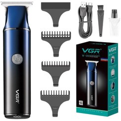 تصویر ماشین اصلاح خط زن و صفرزن VGR-986 مناسب صورت و بدن - مشکی آبی 