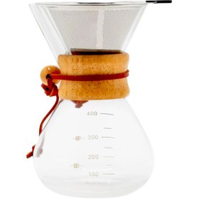 تصویر قهوه ساز مدل 6 کاپ به همراه فیلتر فلزی Coffee Maker with Stainless Steel Filter