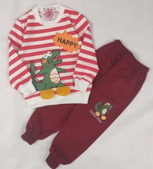 تصویر ست بچه گانه دایناسور - قرمز / ۳۵ 