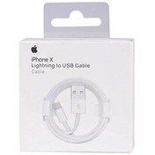 تصویر کابل شارژ یو اس بی به لایتنینگ ایفون 10 اورجینال iPhone X charging cable Original