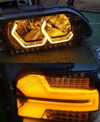 تصویر چراغ جلو اسپرت لامبورگینی مدل i8 انبه ای دودی 