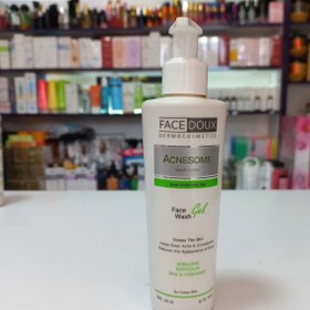 تصویر فیس دوکس شوینده صورت مناسب پوست های چرب وآکنه ای 200ML FACE DOUX ACNESOME FACE WASH GEL ACNE CONTROL&OILY SKIN