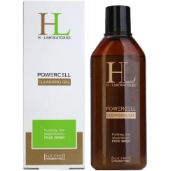 تصویر ژل شوینده صورت اچ ال انواع پوست 200 میل مدل POWERCELL HL Facial Cleansing Gel Hl 200 ML