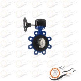 تصویر شیر پروانه ای لاگ گیربکسی PN16 وگ ایران PN16 log gearbox butterfly valve