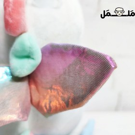 تصویر عروسک یونیکورن نشسته کاکل دار اورجینال 