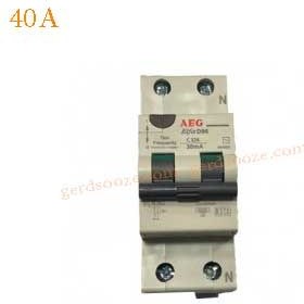 تصویر کلید محافظ جان ترکیبی تکفاز AEG 40A ا residual-current circuit breaker(RCCB) AEG 40 A residual-current circuit breaker(RCCB) AEG 40 A