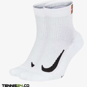 تصویر جوراب تنیس ساق کوتاه نایک NikeCourt – سفید (2 جفت) ا Nike Court Tennis Socks (2 Pairs) - White Nike Court Tennis Socks (2 Pairs) - White