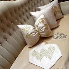 تصویر ست کوسن و رانر طرح برگ 