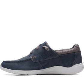 تصویر کفش کلارک Gorwin Moc Navy Nubuck 