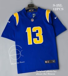 تصویر تیشرت راگبی NFL رنگ آبی شماره 13 Blue NFL rugby jersey number 13