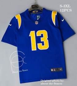 تصویر تیشرت راگبی NFL رنگ آبی شماره 13 Blue NFL rugby jersey number 13