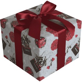 تصویر کاغذ کادوی گلاسه راز گل‌ها 