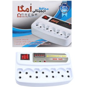 تصویر محافظ برق دیجیتالی 7 خانه امگا 1.5 Omega digital lightning protection