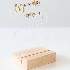 تصویر استند گوشواره شیشه ای رودخانه 