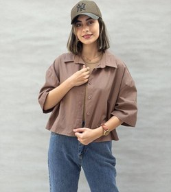 تصویر شومیز لینن کوتاه (868) 