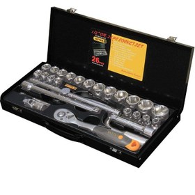 تصویر مجموعه آچار بکس واستر مدل SK-4026 ست 26 عددی Vaster SK-4026 26Pcs Socket Wrench Set