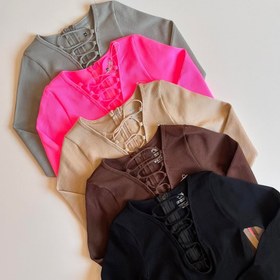 تصویر سرهمی زنانه سیملس رنگ بندی متنوع سایز L تا XXL 