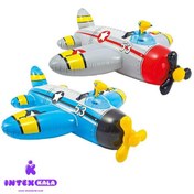 تصویر شناور بادی روی آب آبپاش دار طرح هواپیما قرمز 57537 57537