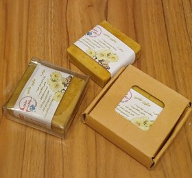 تصویر صابون گل ختمی Alcea handmade soap