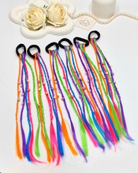 تصویر کش‌بافت مو پنج‌ رج‌ پیکسل‌دار 