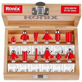 تصویر مجموعه تیغه اور فرز RH-5341 رونیکس (مجموعه 12 عددی) Router angle grinder blade set RH-5341 ronix