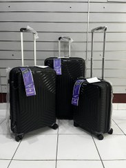 تصویر چمدان نشکن (pp) برند Somit با زیپ افزایش و دبل و جرخ سایلنت - رنگ Somit