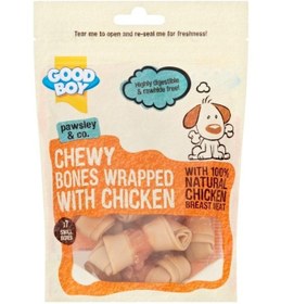 تصویر مینی ۷ عددیWrap مرغ با استخوان برند armitage good boy Chicken Wrap Bone Mini 7 pc