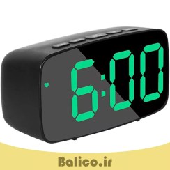 تصویر ساعت رومیزی دیجیتال بالیکو مدل GH0711L دارای نمایش تاریخ دماسنج و زنگ بیداری 