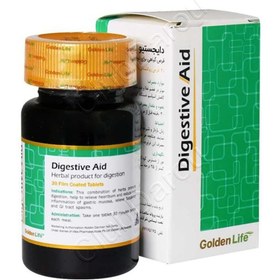 تصویر قرص دایجستیو اید 30عدد Golden life Digestive Aid 