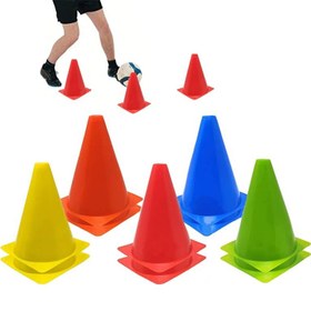 تصویر مانع تمرینی ژله ای نشکن بسته 5 عددی - 45 سانت 