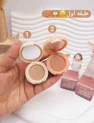 تصویر رژ گونه و هایلایتر سه طبقه هدا موجی کد ۲۵۹۷ 