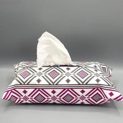 تصویر جا دستمال کاغذی طرح یاس 