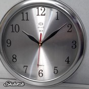 تصویر ساعت دیواری مینیاتوری مارال نقره ای 